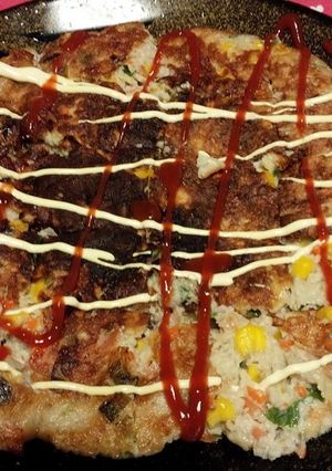 蓮根おろしのお好み焼き-レシピのメイン写真