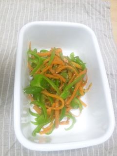 人参とピーマンのきんぴらごま炒め-レシピのメイン写真