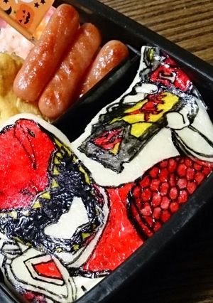 キョウリュウレッド キャラ弁-レシピのメイン写真
