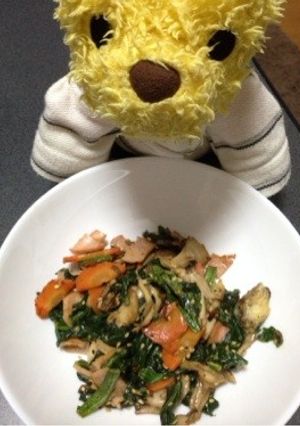 栄養たっぷりまいたけほうれん草温サラダ-レシピのメイン写真