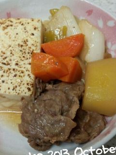 すき焼き風!?野菜と牛肉の煮込み-レシピのメイン写真
