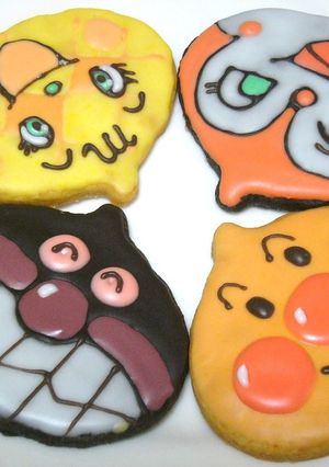 アンパンマン　アイシングクッキー-レシピのメイン写真