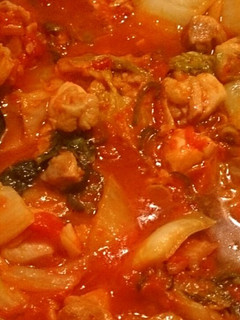 5分で作る!!白菜と鶏肉のトマト煮込み-レシピのメイン写真