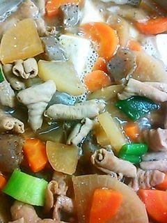 根菜たっぷり 我が家のもつ煮込み-レシピのメイン写真