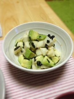 アボカドと長芋のポン酢サラダ-レシピのメイン写真