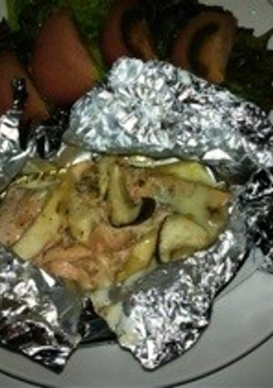秋鮭とエリンギのチーズホイル焼(10)-レシピのメイン写真