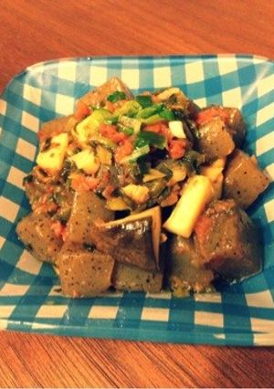『梅こんにゃく』-レシピのメイン写真