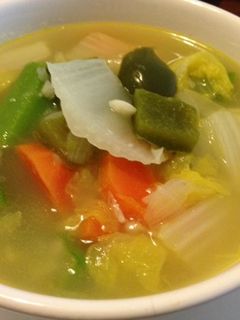 食べるスープ: 野菜たっぷり幸せスープ-レシピのメイン写真