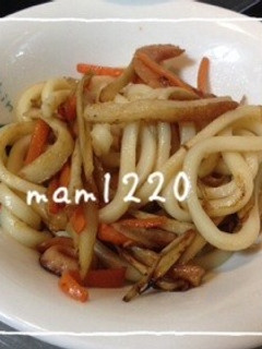 きんぴら焼きうどん-レシピのメイン写真