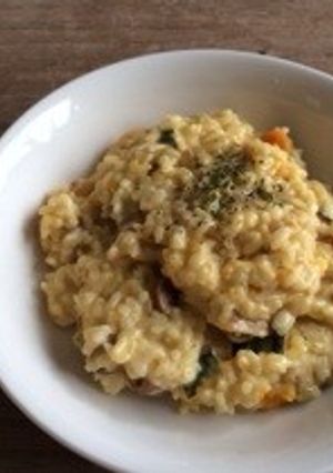 超簡単！かぼちゃと豆乳のリゾット-レシピのメイン写真