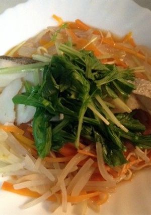 レンジでチン！！野菜たっぷり鱈の酒蒸し♬-レシピのメイン写真