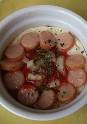 ココットカマンで簡単ピザ風-レシピのメイン写真