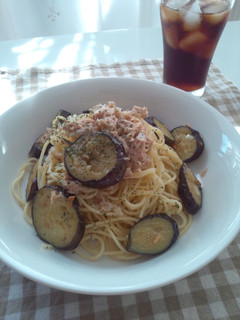 とろりん茄子とツナのパスタ-レシピのメイン写真