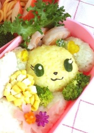 ジュエルペット♡ペリドットキャラ弁-レシピのメイン写真