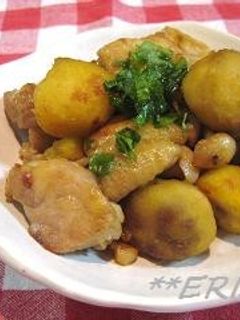 栗と鶏肉の照り焼き~♪♪-レシピのメイン写真