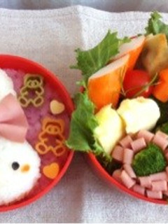 ♪うさぎちゃんキャラ弁♪-レシピのメイン写真
