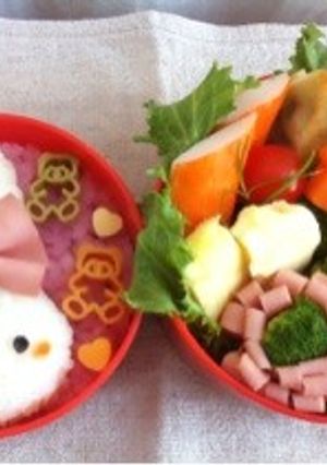 ♪うさぎちゃんキャラ弁♪-レシピのメイン写真