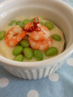 海老と枝豆のココットカマン-レシピのメイン写真