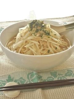たっぷりもやし✿ラーメン風スープパスタ-レシピのメイン写真