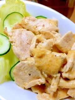 鶏むね肉のマヨブラックペッパー炒め-レシピのメイン写真