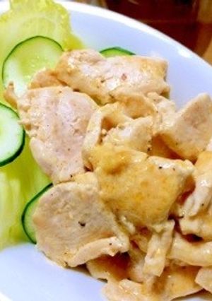 鶏むね肉のマヨブラックペッパー炒め-レシピのメイン写真