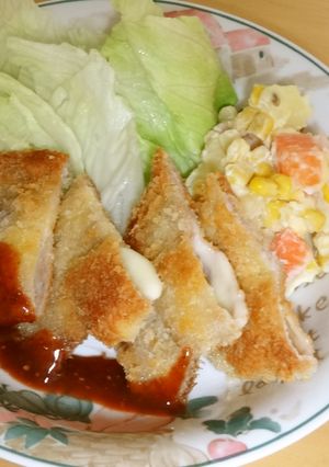 子供が喜ぶ　チーズサンドとんかつ-レシピのメイン写真