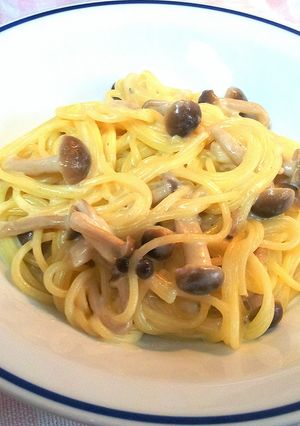 しめじの簡単チーズクリームパスタ-レシピのメイン写真