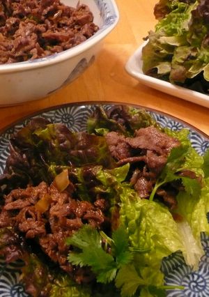 韓国焼き肉・プルコギのレタス包み-レシピのメイン写真