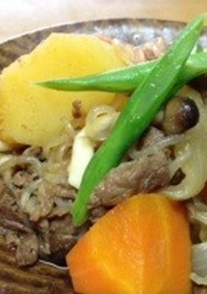【覚書】だし要らず。無水の肉じゃが。-レシピのメイン写真