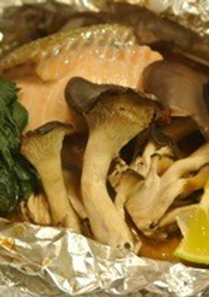 秋鮭ときのこのホイル焼き-レシピのメイン写真