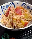 玄米と雑穀米のさつまいもご飯☆