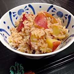 玄米と雑穀米のさつまいもご飯☆-レシピのメイン写真