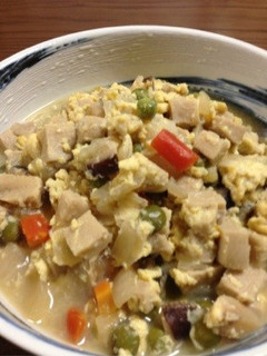 給食メニュー*高野豆腐の卵とじ-レシピのメイン写真