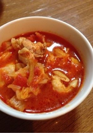 鶏肉と白菜のトマト煮-レシピのメイン写真
