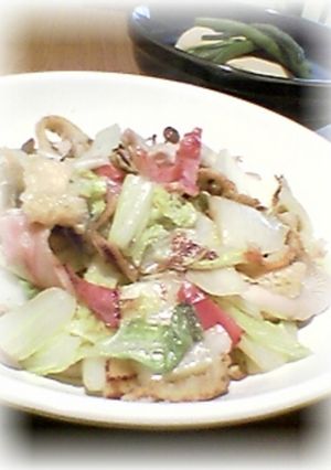 ベーコン・ホタテの白菜炒め-レシピのメイン写真