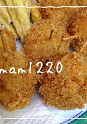 丸く☆梅肉とチーズの包み揚げ♪-レシピのメイン写真