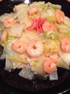 簡単!エビと白菜の中華あんかけ-レシピのメイン写真