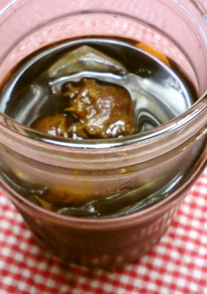 梅干しの種で梅醤油-レシピのメイン写真