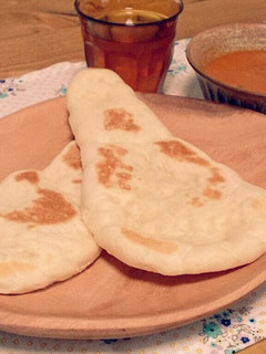 簡単!フライパンでふわふわナン♡-レシピのメイン写真