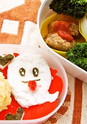 ハロウィン★オバケちゃんと。。。弁当-レシピのメイン写真