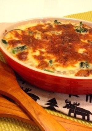 ナスとほうれん草のチキンドリア♪-レシピのメイン写真