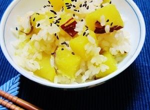 おいもタップリ♪うちのさつまいもご飯-レシピのメイン写真