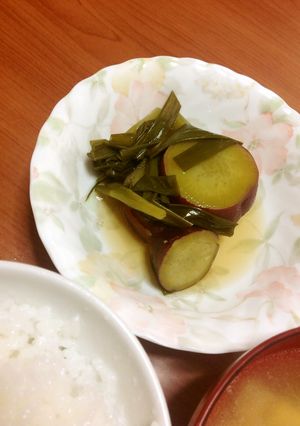 さつまいもと青ねぎの和風だし煮-レシピのメイン写真