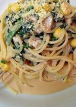 ゴルゴントマトクリームパスタ-レシピのメイン写真