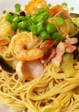 簡単☆えびとベーコンの和風パスタ-レシピのメイン写真