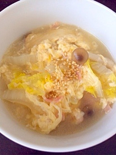 風邪にも☆ふわふわ卵の 春雨スープ-レシピのメイン写真