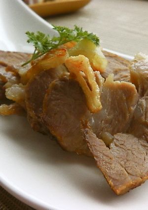 塩ヨーグルトの豚肩ロース＊タリアータ風-レシピのメイン写真