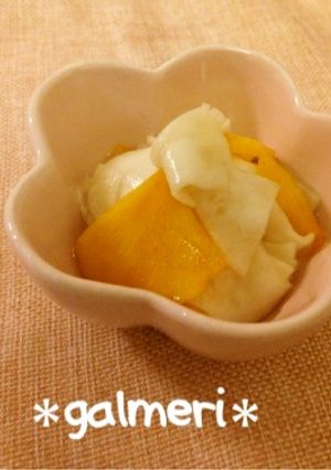 箸休めに♪柿とかぶの紅白なます-レシピのメイン写真