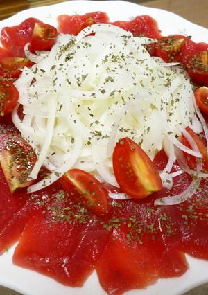 マグロのカルパッチョ-レシピのメイン写真
