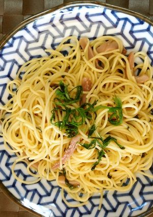 超時短、イカの塩辛パスタ-レシピのメイン写真